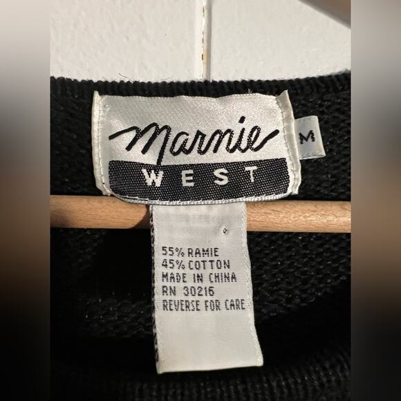 Vintage Christmas sweater beaded and sequin cotton blend ugly holiday sweater - Picture 5 of 5